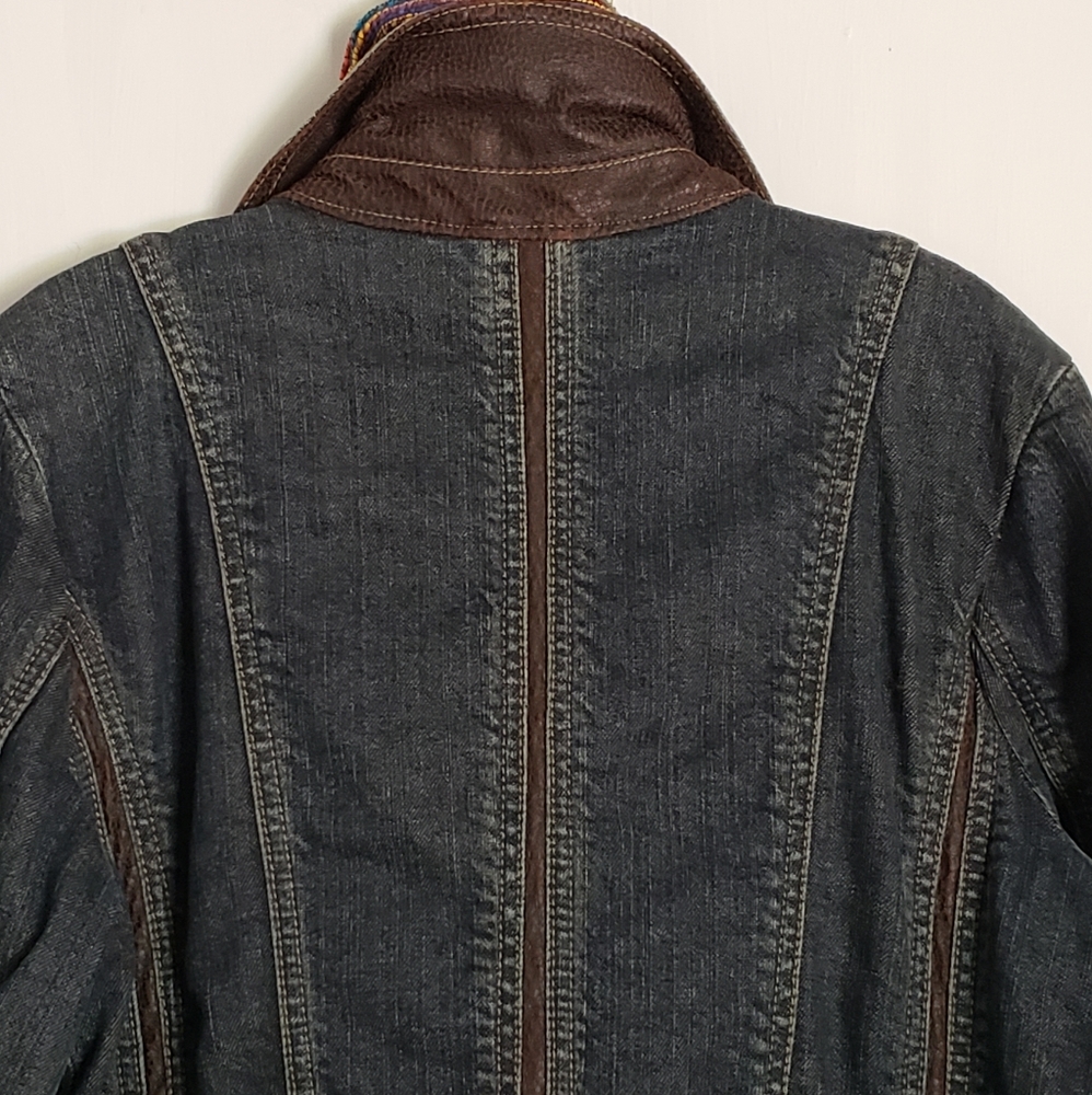 Motto Denim Coat sz S - Picture 6 of 8